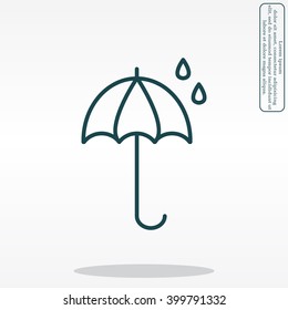 umbrella icon line