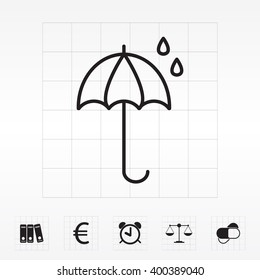 umbrella icon line