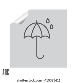 umbrella icon line