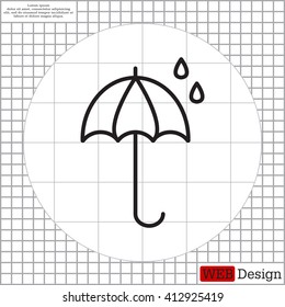 umbrella icon line