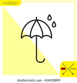 umbrella icon line