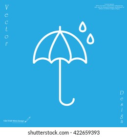 umbrella icon line