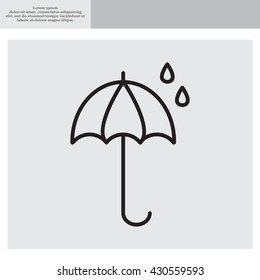 umbrella icon line