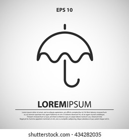 umbrella icon. umbrella line icon