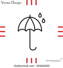 umbrella icon line