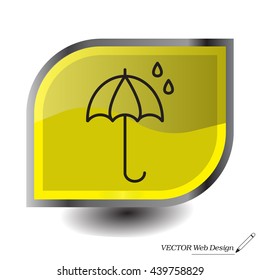 umbrella icon line