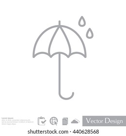 umbrella icon line