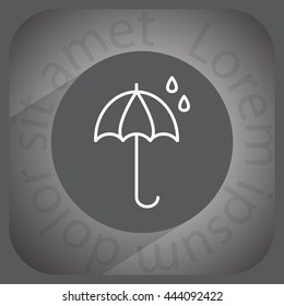 umbrella icon line