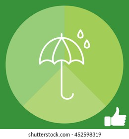 umbrella icon line