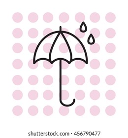 umbrella icon line