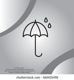 umbrella icon line