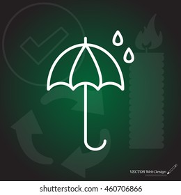 umbrella icon line
