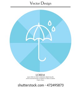 umbrella icon line