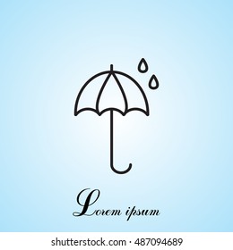 umbrella icon line