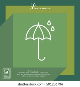 umbrella icon line