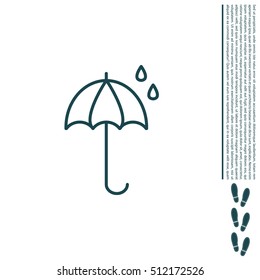 umbrella icon line