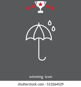umbrella icon line