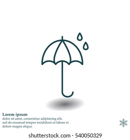 umbrella icon line