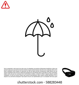 umbrella icon line