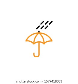 Umbrella icon. Line design template 