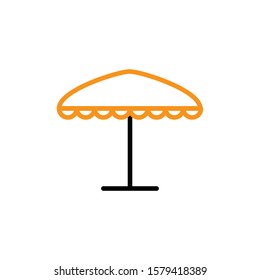 Umbrella icon. Line design template 
