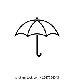 Umbrella icon. Line style. Vector.