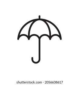 Umbrella icon. Umbrella icon in line style. Vector illustration