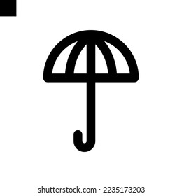 umbrella icon line style vector