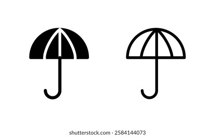 Umbrella icon logo design. umbrella sign and symbol