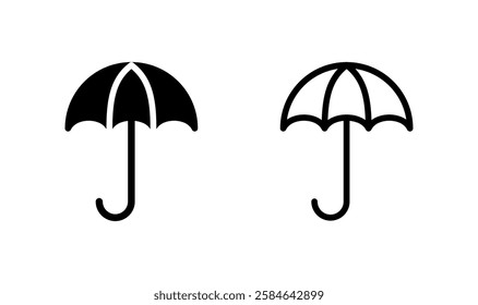 Umbrella icon logo design. umbrella sign and symbol