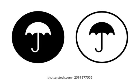 Umbrella icon logo design. umbrella sign and symbol