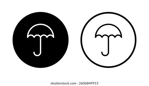 Umbrella icon logo design. umbrella sign and symbol