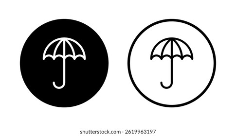Umbrella icon logo design. umbrella sign and symbol