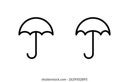 Umbrella icon logo design. umbrella sign and symbol