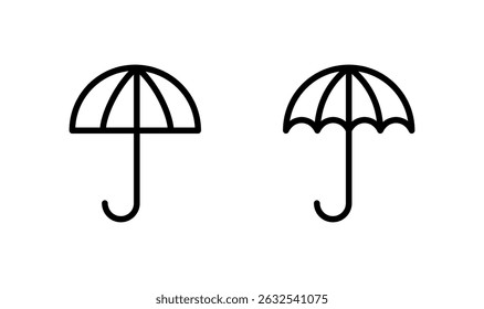 Umbrella icon logo design. umbrella sign and symbol