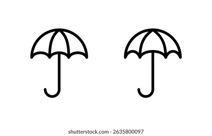 Umbrella icon logo design. umbrella sign and symbol