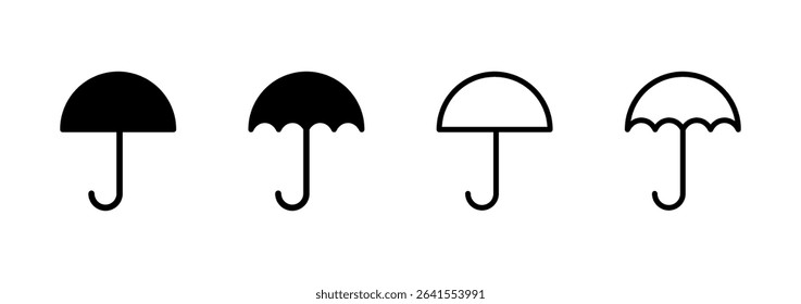 Umbrella icon logo design. umbrella sign and symbol