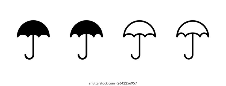 Umbrella icon logo design. umbrella sign and symbol
