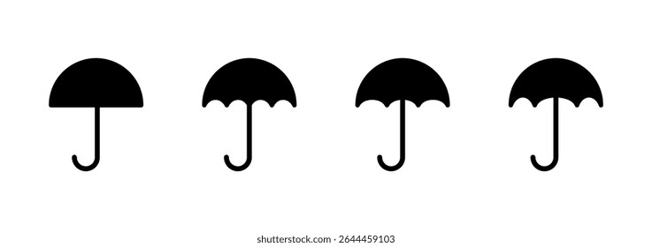 Umbrella icon logo design. umbrella sign and symbol