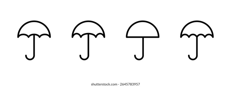 Umbrella icon logo design. umbrella sign and symbol