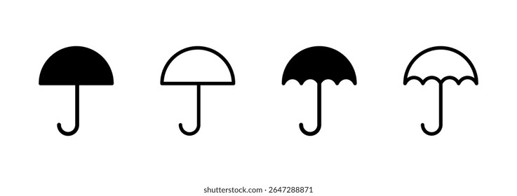 Umbrella icon logo design. umbrella sign and symbol