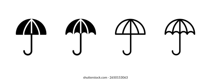 Umbrella icon logo design. umbrella sign and symbol