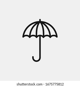 Umbrella icon logo design. simple flat vector illustration