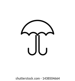 Umbrella icon logo design vector template
