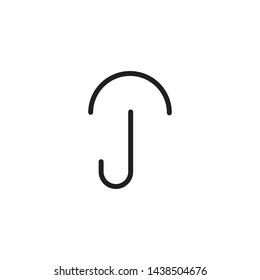 Umbrella icon logo design vector template