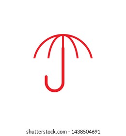 Umbrella icon logo design vector template