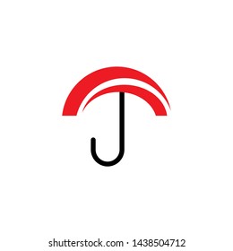 Umbrella icon logo design vector template