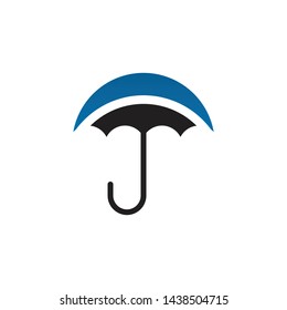 Umbrella icon logo design vector template