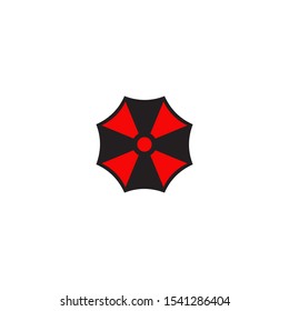 Umbrella icon logo design vector template