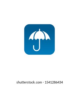 Umbrella icon logo design vector template